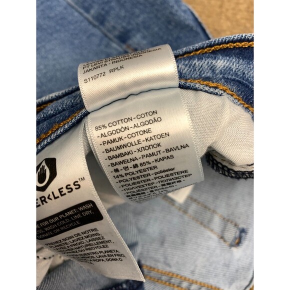 Levis Jeans Womens 32 Wedgie Straight Leg Button Fly High Rise Stretch Denim - Picture 10 of 11